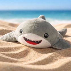 Plush Grey Shark 16” Long Your Zone