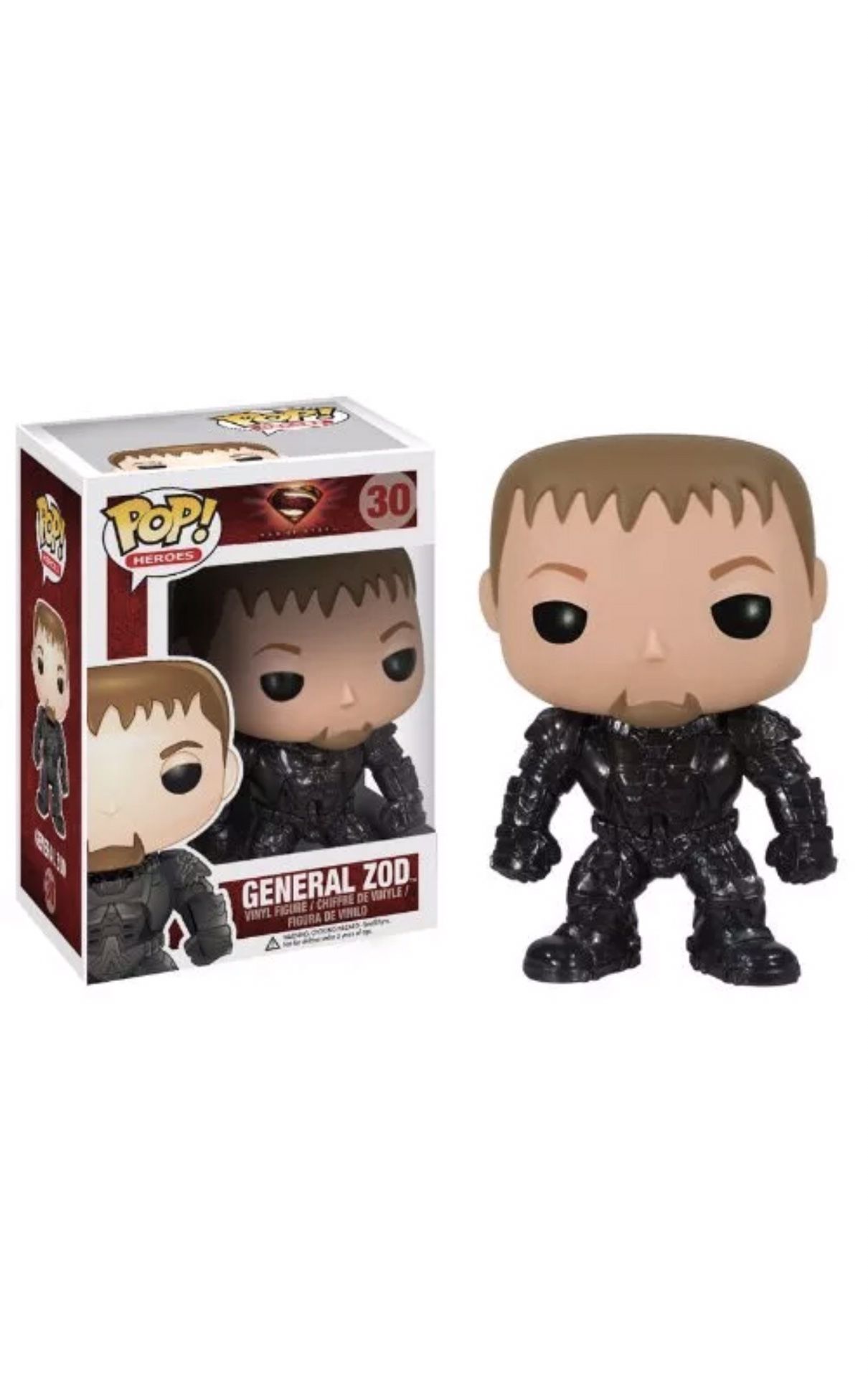 Funko POP Heroes Man of Steel Movie: General Zod Vinyl Figure (Vaulted )