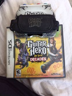Guitar Hero On Tour Decades Nintendo DS with Guitar Grip