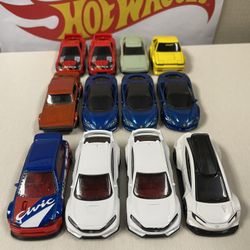 Hot Wheels & Car Tuned JDM Mix Honda Toyota Nissan Ferrari Lot of 12 Fresh Pulls