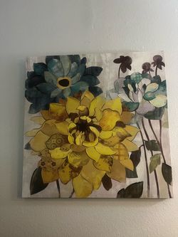 Floral wall painting