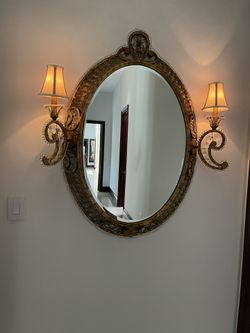 Mirror With Lamps 