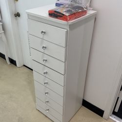 Paulina White Dresser Diamond Knobs 