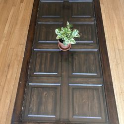 Coffee Table With Glass Insert 