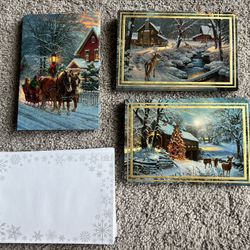 Keathley studios christmas cards with envelopes, 25 pieces