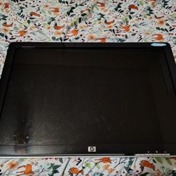 HP Computer Monitor (With Built-in Speakers) And Desk Mount Single Monitor