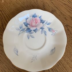 Royal Albert Pink  5 3/4" Rose Saucer Floral English Bone China Made England 
