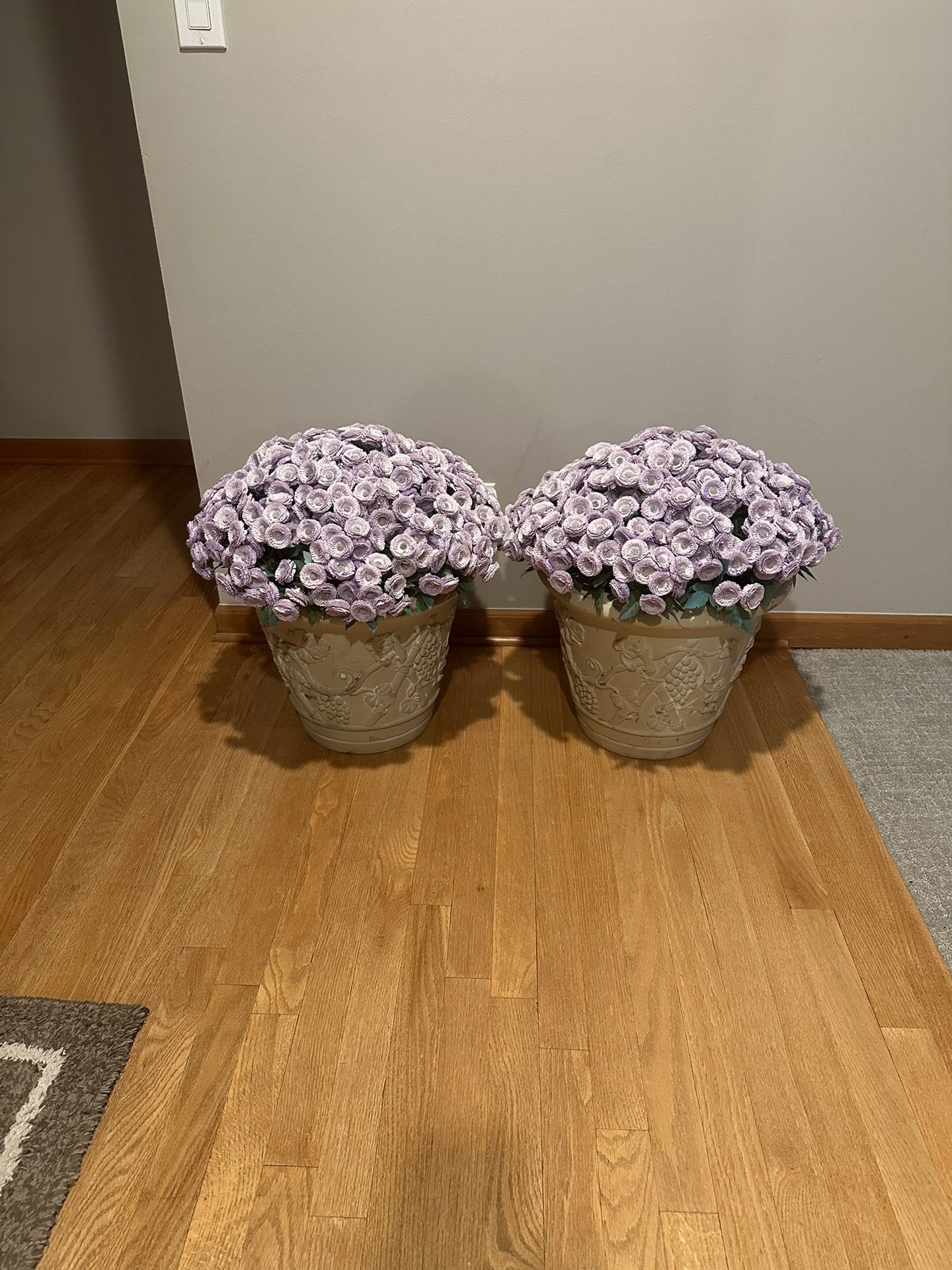 Gorgeous set of 2 flowers pots