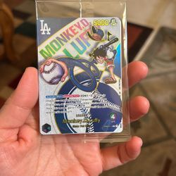 Anime Card- LA Dodgers Monkey D Luffy
