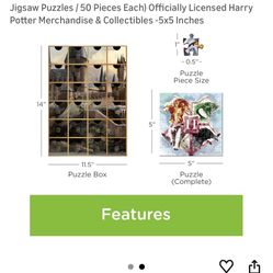 Aquarius Harry Potter Advent Calendar Puzzle Set