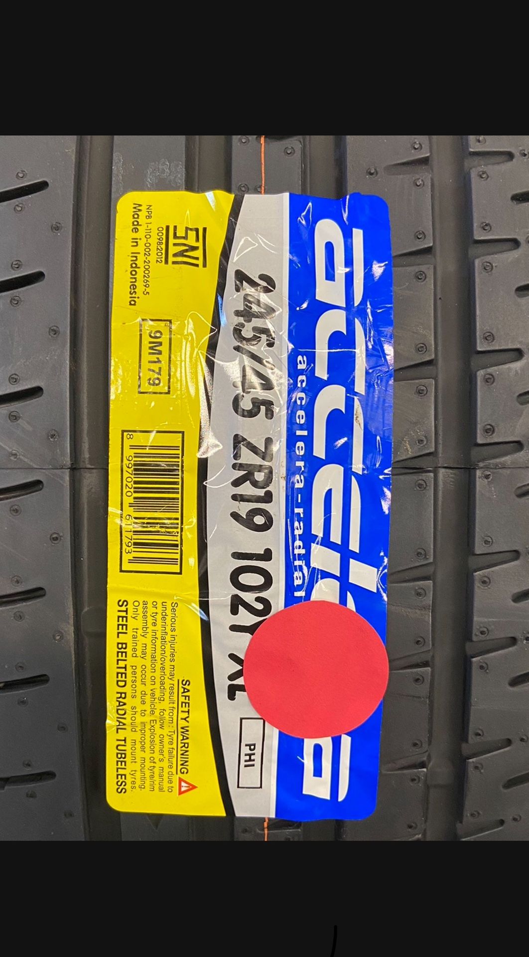 ACCELERAS 245/45ZR19 $76 each 30k warranty 245/45/19 high performance tires 245/45R/19 245/45ZR/19 all season tires