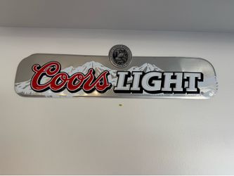 Coors light sign