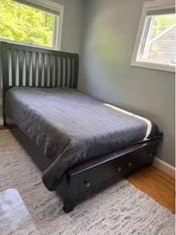 Full Size Bed Frame w/ Storage Drawers