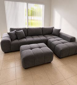 GREY L Shaped Sectional 😍😍🩶🩶😍😍