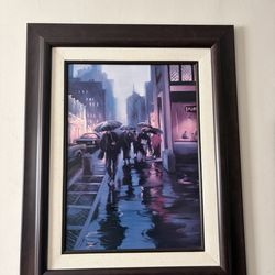 framed art print titled "Manhattan Shimmer" by artist Carol Jessen
