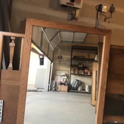 Real Wood Mirror 34.5” X 44.5”