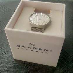 Skagen Silver Mesh 233XLSS - NEW - NEVER USED