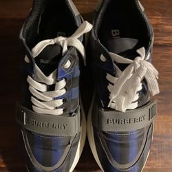 Burberry Ramsey Check Sneaker Navy- Size 9