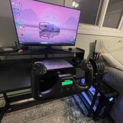 Almost-Perfect Condition Logitech Flight Yoke System w/ Throttle – Great for Beginners!