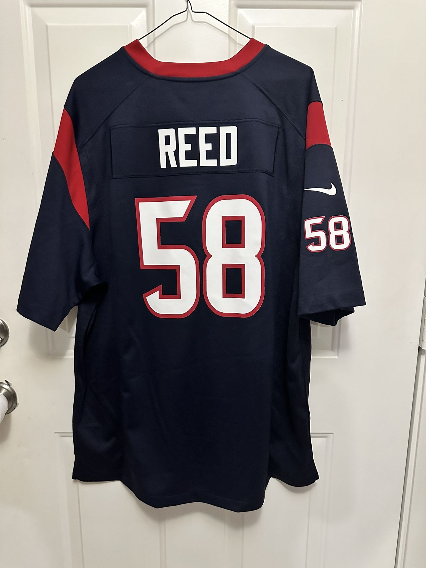 Nike 2013 Houston Texans Brooks Reed #58 On Field Game Level Jersey, image size:1440x1920