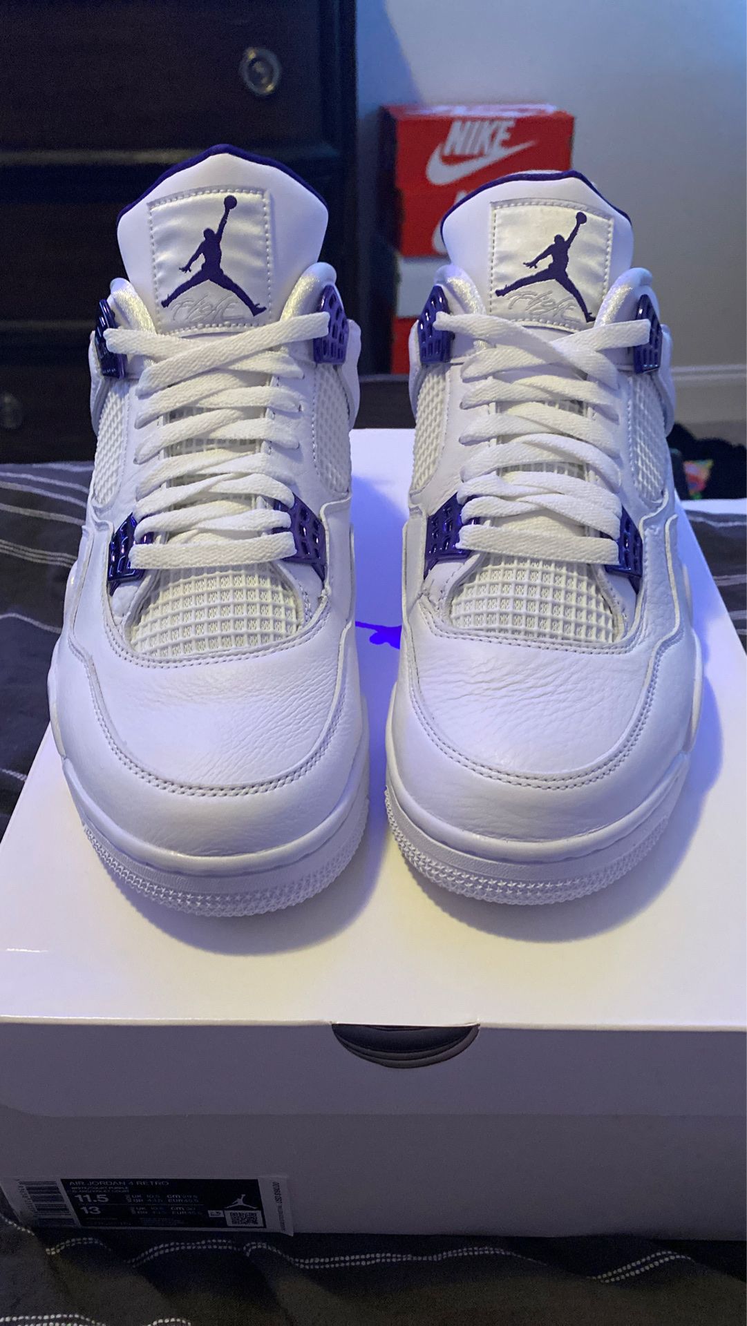 Jordan 4 Purple Metallic