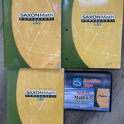 Saxon Math Homeschool 6/5 (3 Books + DVDs)