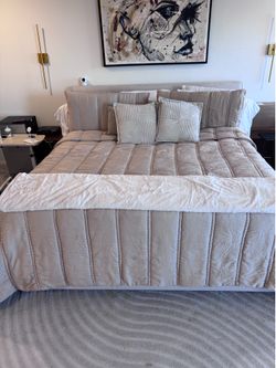 King size bed frame.