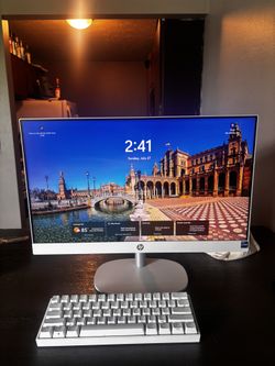 HP - 27" Full HD Touch-Screen All-in-One with Adjustable Height - Intel Core Ultra 7 - 16GB Memory - 1TB SSD - Shell White