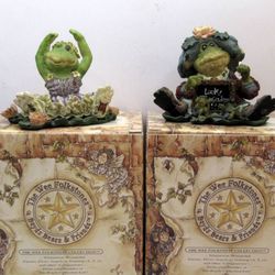 Boyds Bear – Frog Ms. Lilypond #36705 and TuTu Ribbit Frog Lake #36703