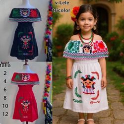 Girls Mexican Dresses - Variedad de Vestidos Mexicanos, Niñas