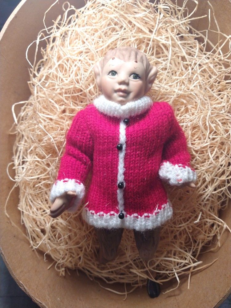 Mythological Pan Satyr Porcelain Jointed Doll