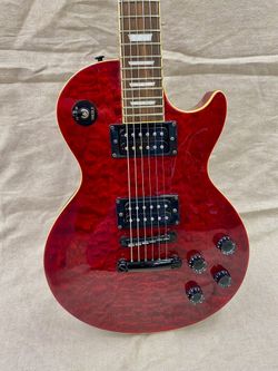  Epiphone Les Paul Limited Edition  1998 Quilted Maple Top electric guitar, made in Korea by the Unsung factory under Gibson’s supervision