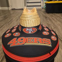 San Francisco 49ers  Straw Hat Sombrero Cap Beach Festival Pool Summer Sports tools Lawn Party Gorra 