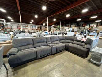 Redding fabric power reclining sectional sofa
