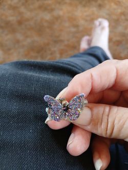 Handmade butterfly pin