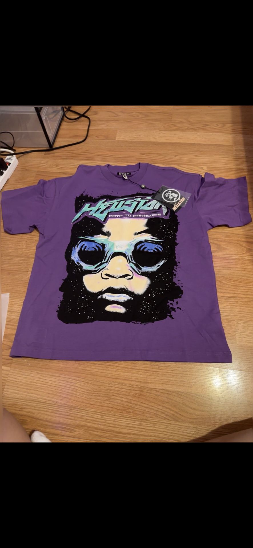 Hellstar Goggles T Shirt Purple