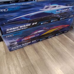 Sonic wake 24 RC brushless boat including battery and a charger available in different colors special summer deal $389