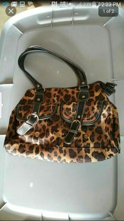 Leopard bag like new