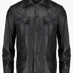 JiLD Lambskin black leather jacket NWT