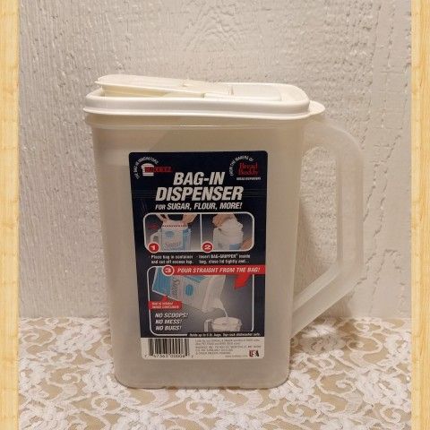 NEW FOOD BAG STORAGE DISPENSER CONTAINER