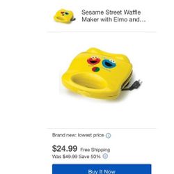 Baby item,Sesame Street Waffle Maker with Elmo and Cookie Monster