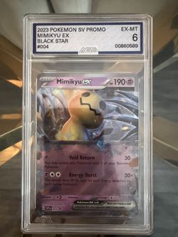2023 POKEMON SV PROMO MIMIKYU EX BLACK STAR #004 EX-MT 6 00860589 AGS