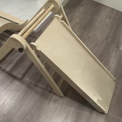 Montessori Wooden Climbing Slide For Toddlers