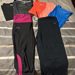 GUC Women's Athletic Bundle Lot of 7 Dri-Fit Shirts and Leggings