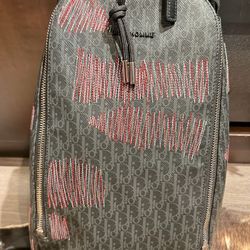 Dior Sling Stitched Darklight Coated Canvas backpack