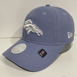 Denver Broncos New Era 9TWENTY Womens Hat Cap Adjustable StrapBack Purple Cream