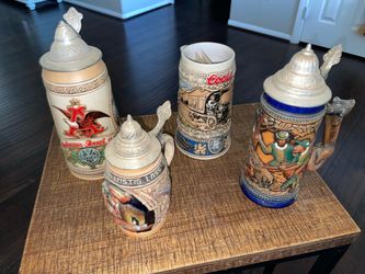 Collectible Beer Stein Set of 4