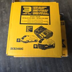 DEWALT 20VMAX BATTERIES 6.0AH,4.0AH AND CHARGER 4AMP NEW 