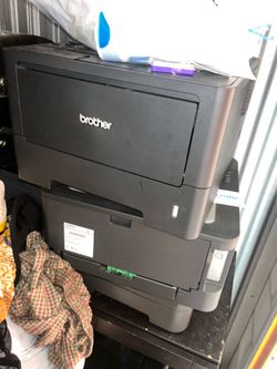 Brother printers 5total with pc monitors