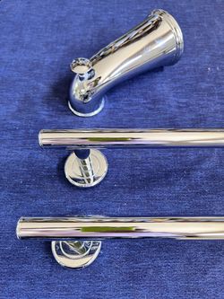 Bathroom Accessories Polished Chrome ,Towel Bars, Hooks And More See List Below,